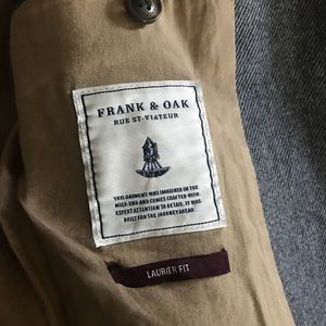 Frank & Oak Suits & Blazers - Gray Frank & Oak Blazer Frank & Oak Suits & Blazers - Gray Frank & Oak Blazer